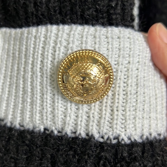 ❤️Blogger’s Favorite. New - Balmain Belted two- tone ribbed knit cardigan - Picture 8 of 12